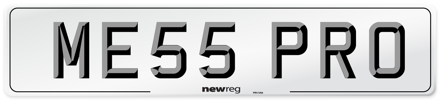 ME55 PRO Number Plate from New Reg